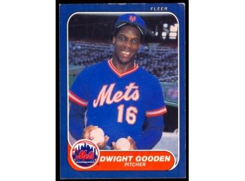 1986 Fleer Baseball Dwight Gooden #81 New York Mets