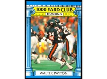 1987 Topps Football Walter Payton 1000 Yard Club #7 Chicago Bears Vintage HOF