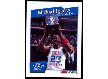 1991 NBA Hoops Michael Jordan All-star East 1988 MVP #IX Chicago Bulls HOF