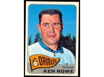 1965 Topps Baseball Ken Rowe #518 Baltimore Orioles Vintage