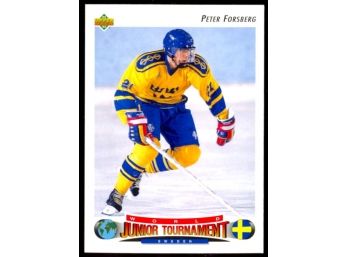 1992 Upper Deck Hockey Peter Forsberg Rookie Card #235 HOF