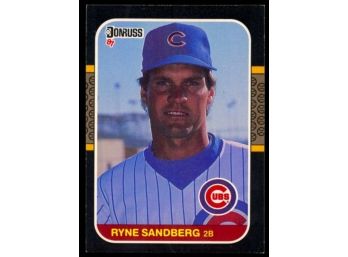 1987 Donruss Baseball Ryne Sandberg #77 Cincinnati Reds Vintage HOF