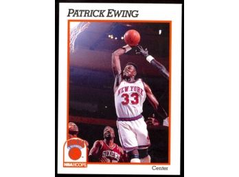 1991 NBA Hoops Patrick Ewing #140 New York Knicks HOF