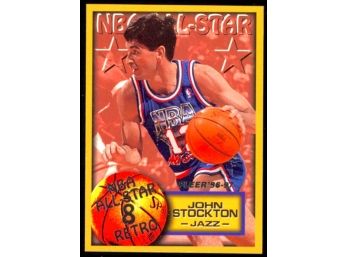 1996 Fleer Basketball John Stockton All-star #285 Utah Jazz HOF