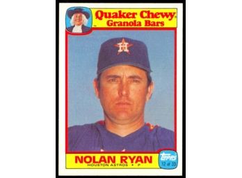 1986 Topps Quaker Nolan Ryan #12 Houston Astros Vintage HOF