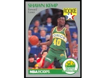 1990 NBA Hoops Shawn Kemp Rookie Card #279 Seattle Supersonics RC