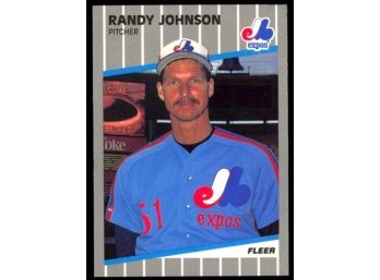 1989 Fleer Baseball Randy Johnson Rookie Card #381 Montreal Expos RC HOF