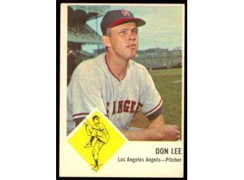 1963 Fleer Baseball Don Lee #18 Los Angeles Angels Vintage