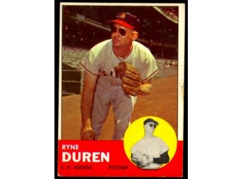 1963 Topps Baseball Ryne Duren #17 Los Angeles Angels Vintage