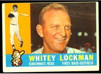 1960 TOPPS BASEBALL WHITEY LOCKMAN #535 CINCINNATI REDS VINTAGE