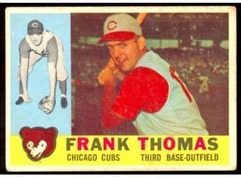 1960 TOPPS BASEBALL FRANK THOMAS #95 CHICAGO CUBS VINTAGE