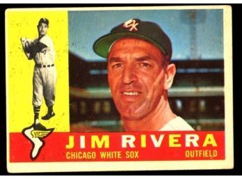 1960 TOPPS BASEBALL JIM RIVERA #116 CHICAGO WHITE SOX