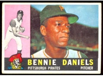 1960 TOPPS BASEBALL BENNIE DANIELS #91 PITTSBURGH PIRATES VINTAGE