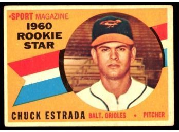 1960 TOPPS BASEBALL #126 CHUCK ESTRADA ROOKIE STAR