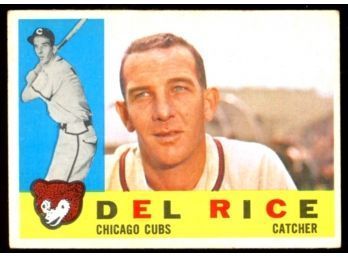 1960 TOPPS BASEBALL DEL RICE #248 CHICAGO CUBS VINTAGE