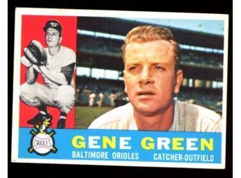 1960 TOPPS BASEBALL GENE GREEN #269 BALTIMORE ORIOLES