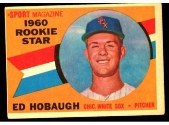 1960 TOPPS BASEBALL #131 ED HOBAUGH ROOKIE STAR