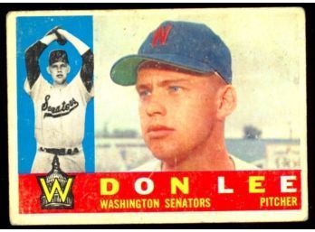 1960 TOPPS BASEBALL DON LEE #503 WASHINGTON SENATORS VINTAGE