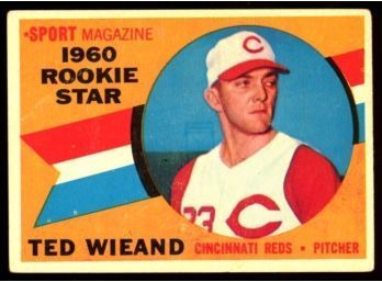 1960 TOPPS BASEBALL #146 TED WIEAND ROOKIE STAR