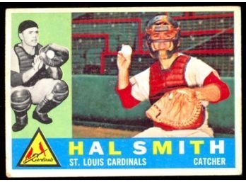 1960 TOPPS BASEBALL HAL SMITH #84 ST LOUIS CARDINALS VINTAGE