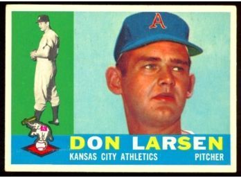 1960 TOPPS BASEBALL DON LARSEN #353 KANSAS CITY ATHLETICS VINTAGE