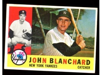 1960 TOPPS BASEBALL JOHN BLANCHARD #283 NEW YORK YANKEES