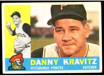 1960 TOPPS BASEBALL DANNY KRAVITZ #238 PITTSBURGH PIRATES