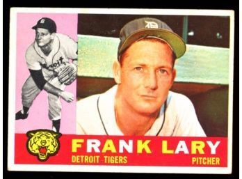 1960 TOPPS BASEBALL FRANK LARY #85 DETROIT TIGERS