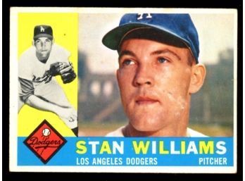 1960 TOPPS BASEBALL STAN WILLIAMS #278 LOS ANGELES DODGERS