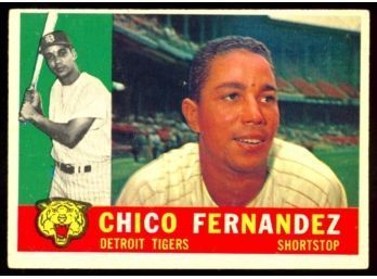 1960 TOPPS BASEBALL CHICO FERNANDEZ #314 DETROIT TIGERS VINTAGE