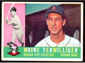 1960 TOPPS BASEBALL WAYNE TERWILLIGER #26 KANSAS CITY ATHLETICS VINTAGE