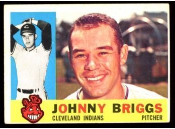 1960 TOPPS BASEBALL JOHNNY BRIGGS #376 CLEVELAND INDIANS