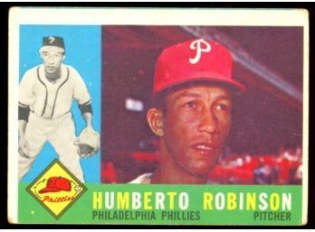 1960 TOPPS BASEBALL HUMBERTO ROBINSON #416 PHILADELPHIA PHILLIES VINTAGE