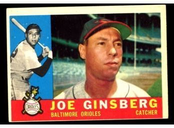 1960 TOPPS BASEBALL #304 JOE GINSBERG