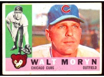 1960 TOPPS BASEBALL WALT MORYN #74 CHICAGO CUBS VINTAGE