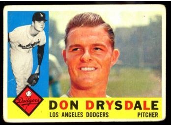 1960 TOPPS BASEBALL #475 DON DRYSDALE