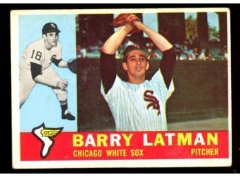 1960 TOPPS BASEBALL #41 BARRY LATMAN