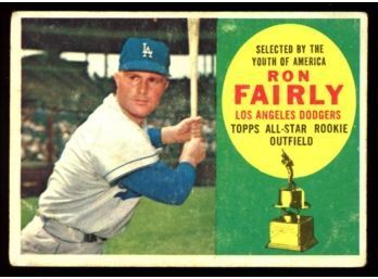 1960 TOPPS BASEBALL #321 Ron Fairly Rookie Cup Card