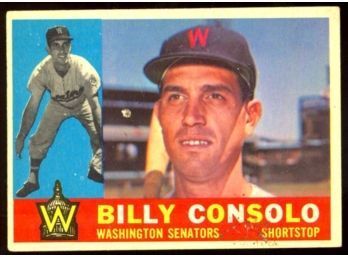 1960 TOPPS BASEBALL BILLY CONSOLO #508 WASHINGTON SENATORS VINTAGE