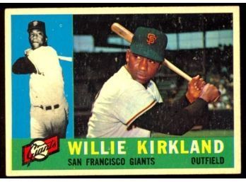 1960 TOPPS BASEBALL WILLIE KIRKLAND #172 SAN FRANCISCO GIANTS VINTAGE