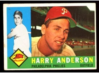 1960 TOPPS BASEBALL #285 HARRY ANDERSON