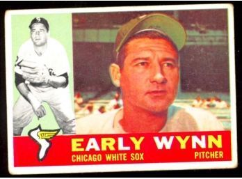 1960 TOPPS BASEBALL EARLY WYNN #1 CHICAGO WHITE SOX VINTAGE