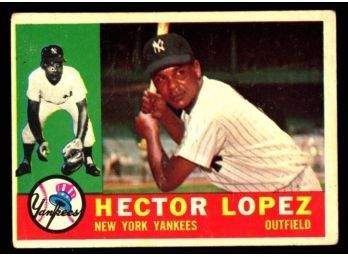 1960 TOPPS BASEBALL HECTOR LOPEZ #163 NEW YORK YANKEES