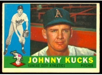 1960 TOPPS BASEBALL JOHNNY KUCKS #177 KANSAS CITY ATHLETICS VINTAGE