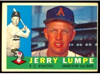 1960 TOPPS BASEBALL JERRY LUMPE #290 KANSAS CITY ATHLETICS VINTAGE