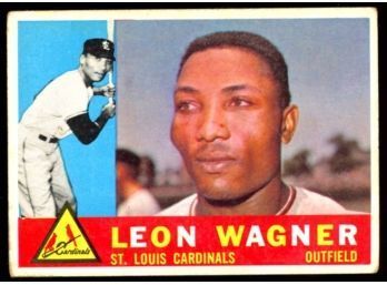 1960 TOPPS BASEBALL LEON WAGNER #383 ST LOUIS CARDINALS VINTAGE