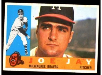 1960 TOPPS BASEBALL JOE JAY #266 MILWAUKEE BRAVES