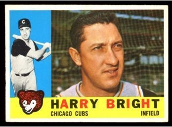 1960 TOPPS BASEBALL HARRY BRIGHT #277 CHICAGO CUBS