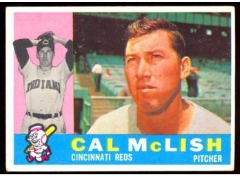 1960 TOPPS BASEBALL CAL MCLISH #110 CINCINNATI REDS VINTAGE