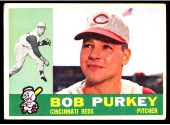 1960 TOPPS BASEBALL BOB PURKEY #4 CINCINNATI REDS